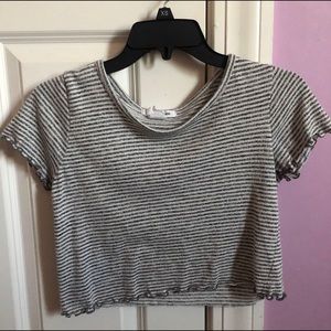 Caution to the Wind Crop Tee